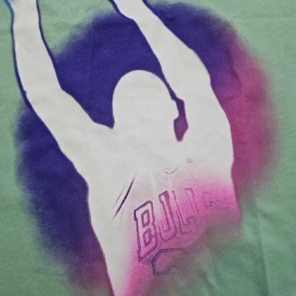 Air Jordan X J Balvin Tee T-Shirt Large L Sail Enamel Green Blue DR2962-308 New